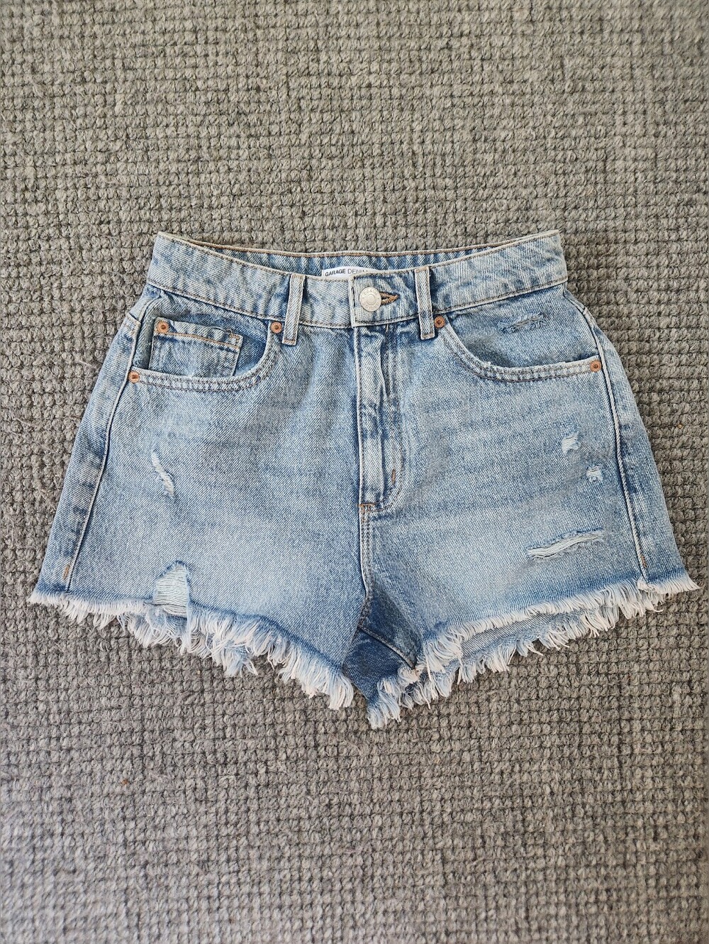 Garage Festival Denim High-Rise Shorts